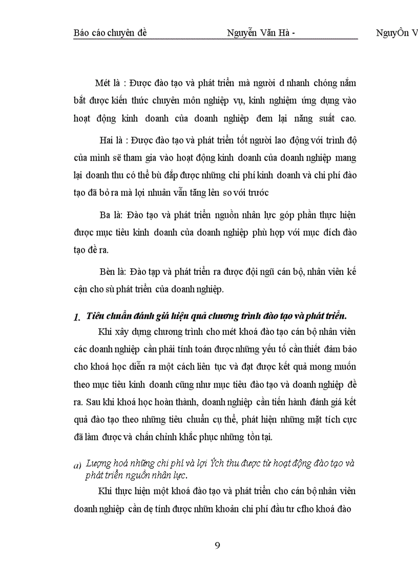 image for page Nâng cao hiệu quả công tác đào tạo và phát triển nguồn nhân lực tại Công ty Sông Đà I