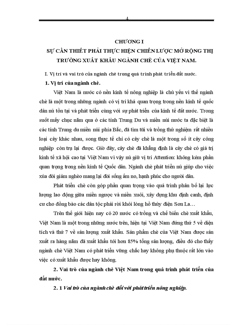 image for page Chiến lược mở rộng thị trường xuất khẩu sản phẩm cho ngành chè Việt Nam trong giai đoạn tới 2015