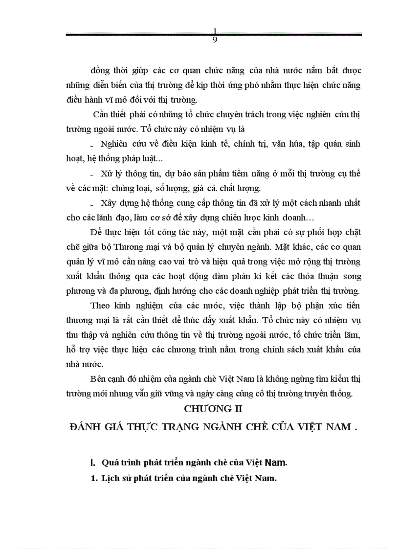 image for page Chiến lược mở rộng thị trường xuất khẩu sản phẩm cho ngành chè Việt Nam trong giai đoạn tới 2015