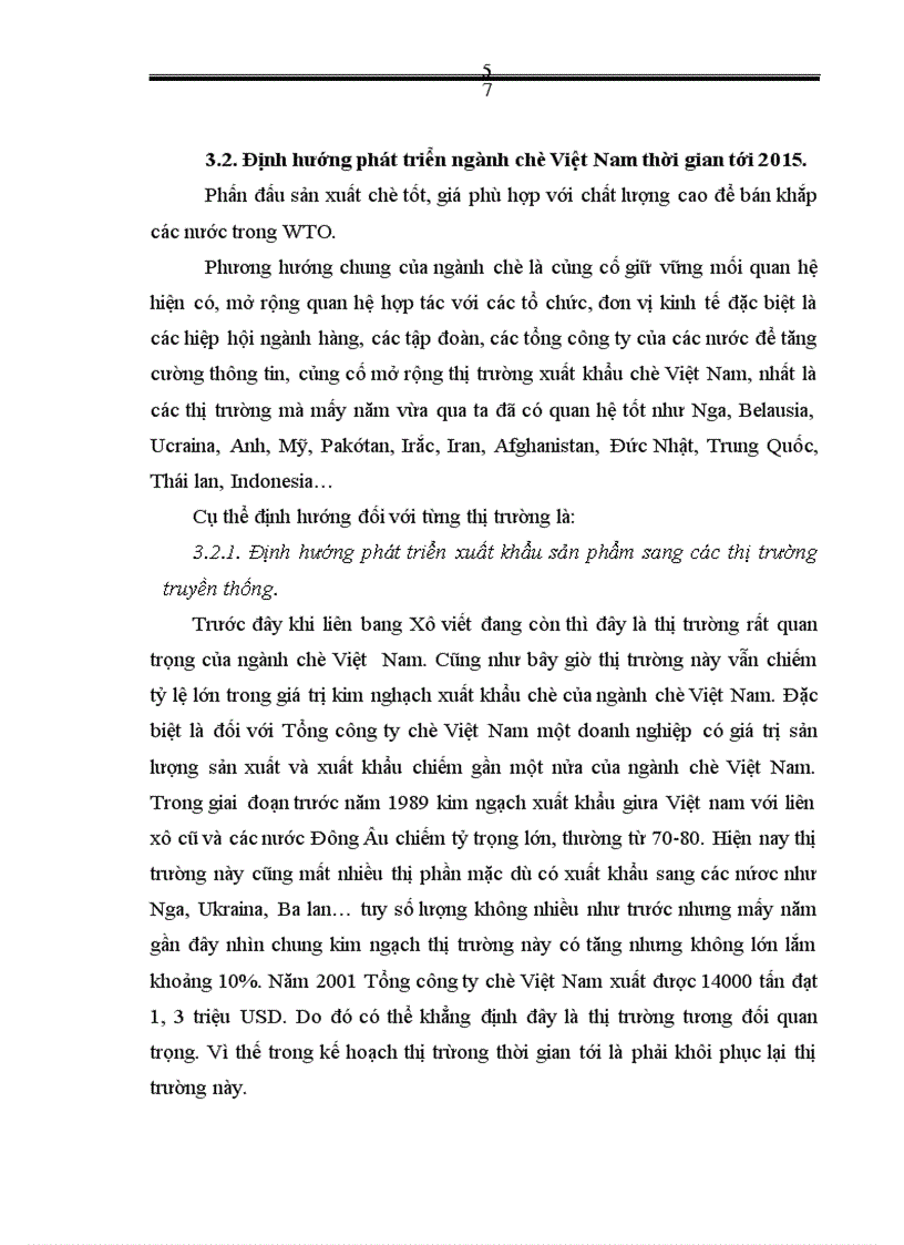 image for page Chiến lược mở rộng thị trường xuất khẩu sản phẩm cho ngành chè Việt Nam trong giai đoạn tới 2015