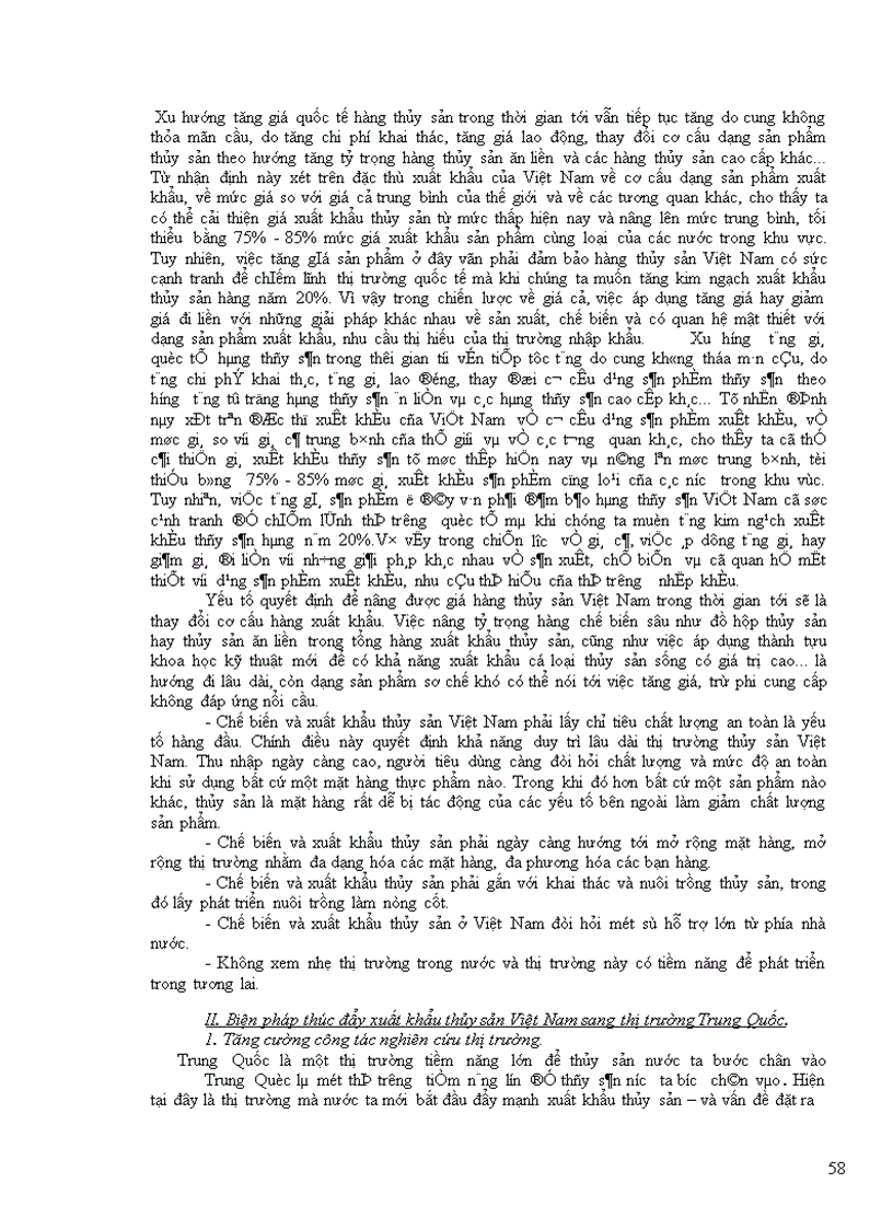 image for page Thực trạng xuất khẩu thủy sản Việt Nam sang thị trường Trung Quốc