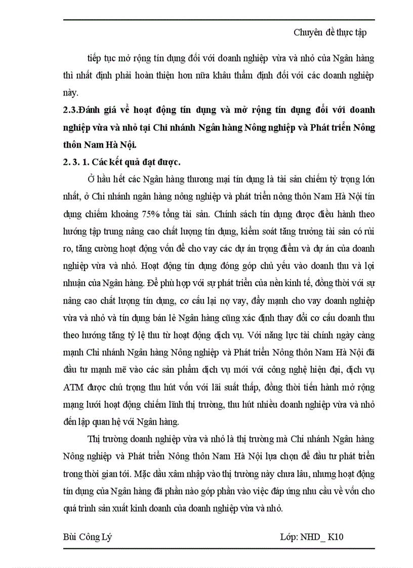 image for page Giải pháp mở rộng tín dụng đối với doanh nghiệp vừa và nhỏ tại Chi nhánh Ngân hàng Nông nghiệp và Phát triển Nông thôn Nam Hà Nội