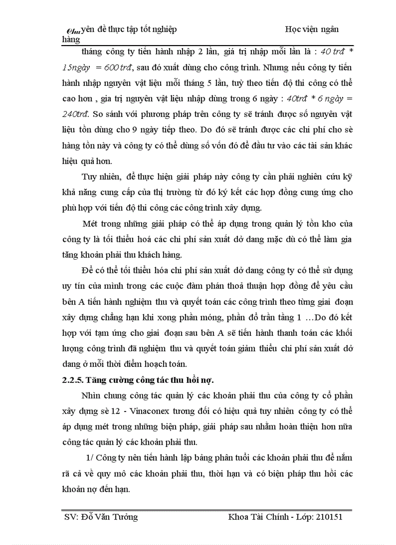 image for page Giải pháp hoàn thiện công tác quản lý vốn lưu động tại Công ty cổ phần xây dựng số 12-Vinaconex