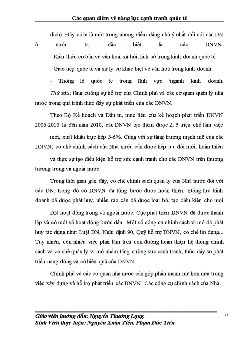 image for page Các quan điểm về năng lực cạnh tranh quốc tế