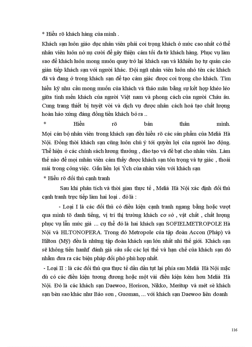 image for page Thực trạng và một số kiến nghị về hoạt động Marketing trong kinh doanh tại khách sạn Meliá Hà Nội