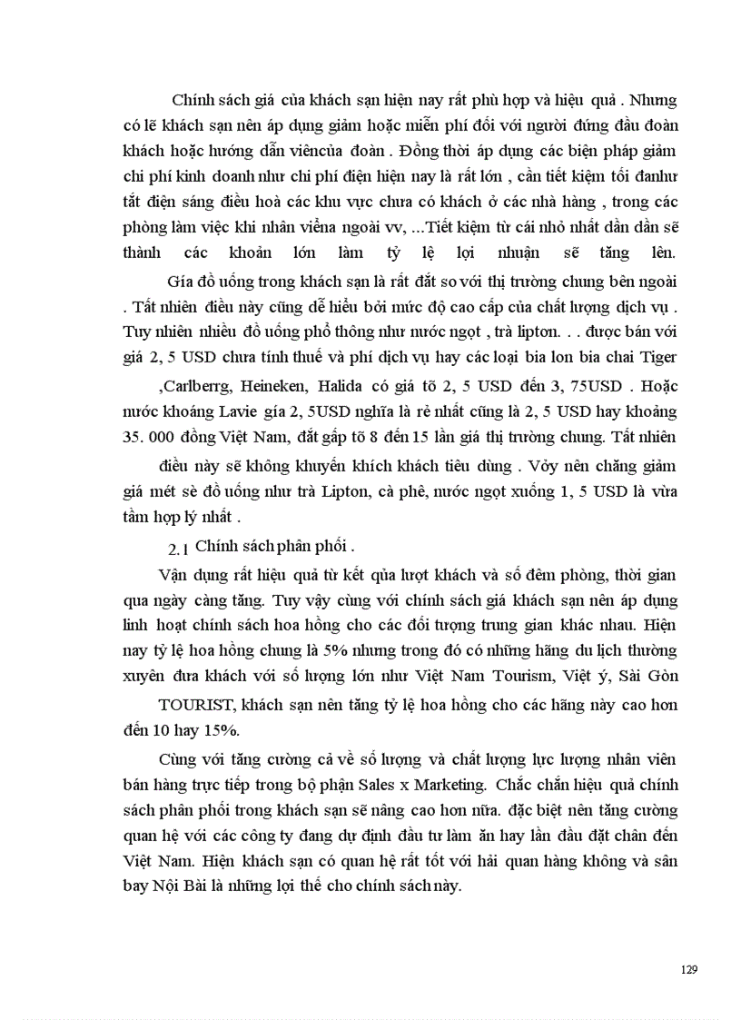 image for page Thực trạng và một số kiến nghị về hoạt động Marketing trong kinh doanh tại khách sạn Meliá Hà Nội