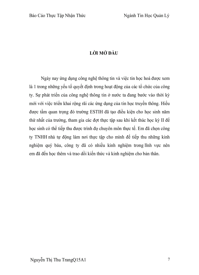 image for page Thực Tập Nhận Thức Ngành Tin Học Quản Lý