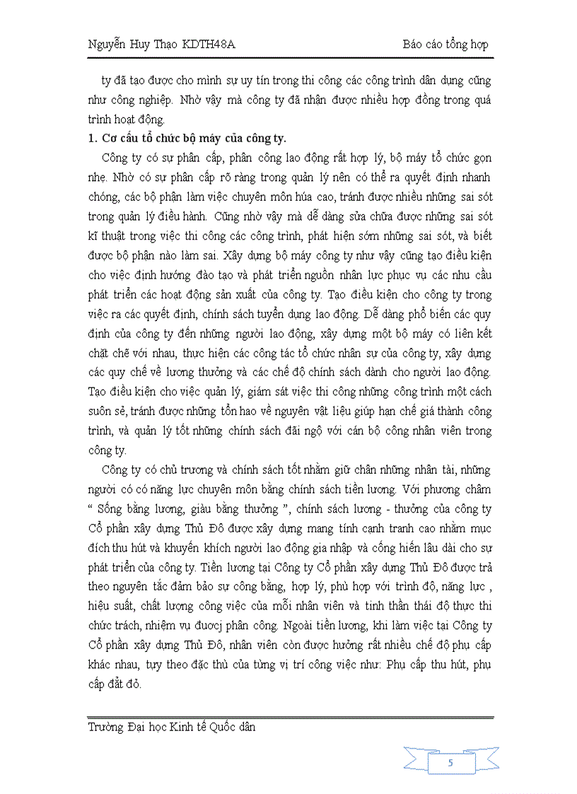 image for page Báo cáo tổng hợp về công ty Cổ phần Xây dựng Thủ Đô