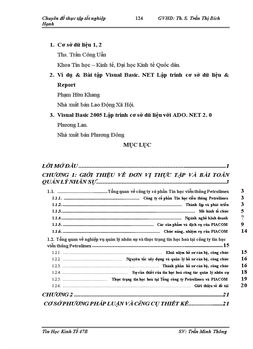 image for page Xây dựng phần mềm quản lý nhân sự tại công tin cổ phần Tin học viễn thông Petrolimex