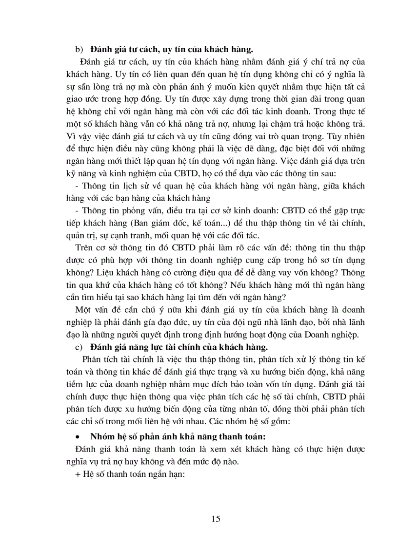 image for page Giải pháp hoàn thiện công tác đánh giá khách hàng doanh nghiệp trong hoạt động tín dụng tại Ngân hàng Ngoại thương Việt nam chi nhánh Hà Nội