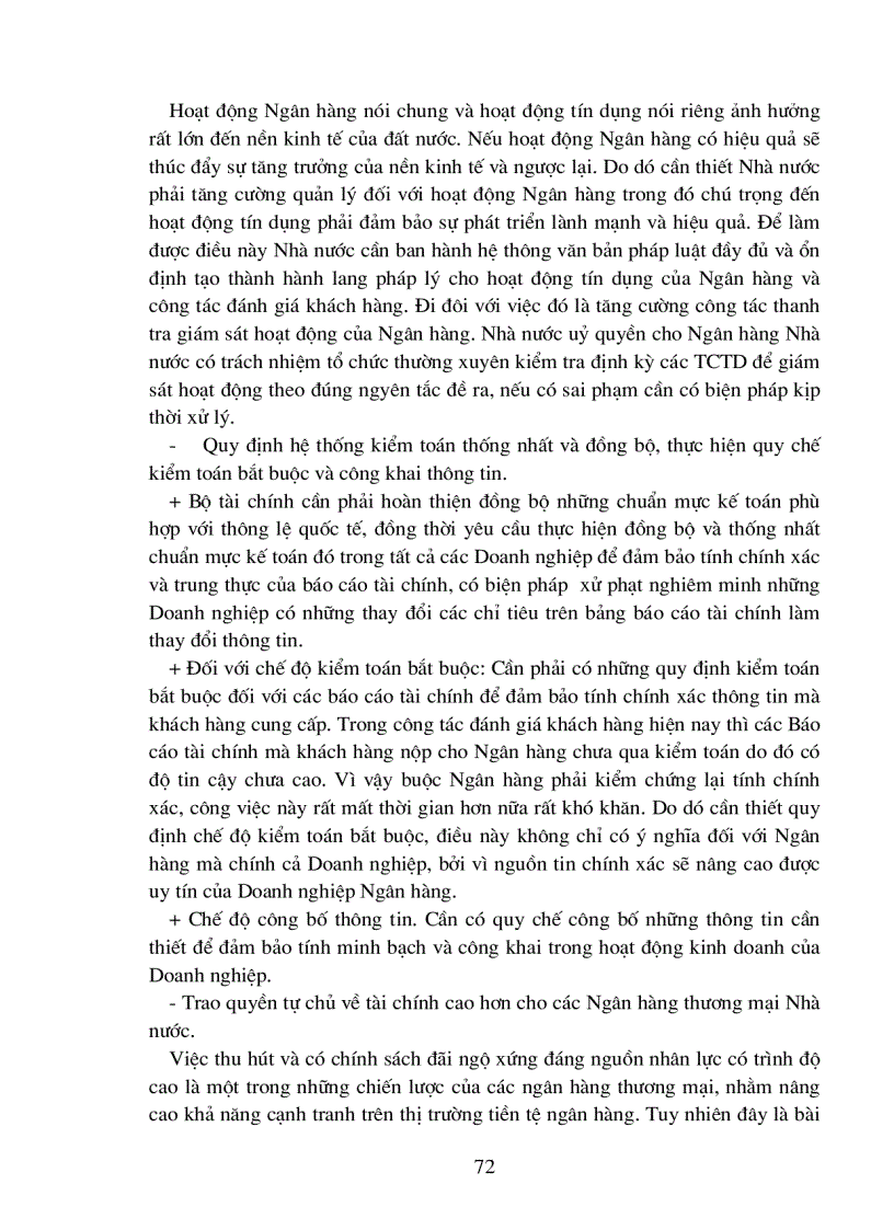 image for page Giải pháp hoàn thiện công tác đánh giá khách hàng doanh nghiệp trong hoạt động tín dụng tại Ngân hàng Ngoại thương Việt nam chi nhánh Hà Nội