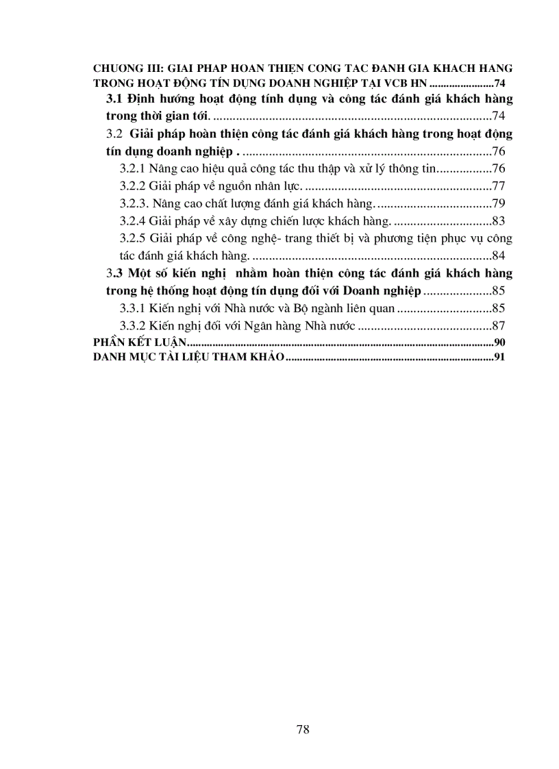 image for page Giải pháp hoàn thiện công tác đánh giá khách hàng doanh nghiệp trong hoạt động tín dụng tại Ngân hàng Ngoại thương Việt nam chi nhánh Hà Nội