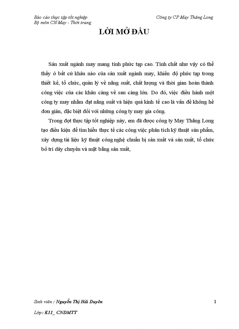 image for page Báo cáo về công ty May Thăng Long