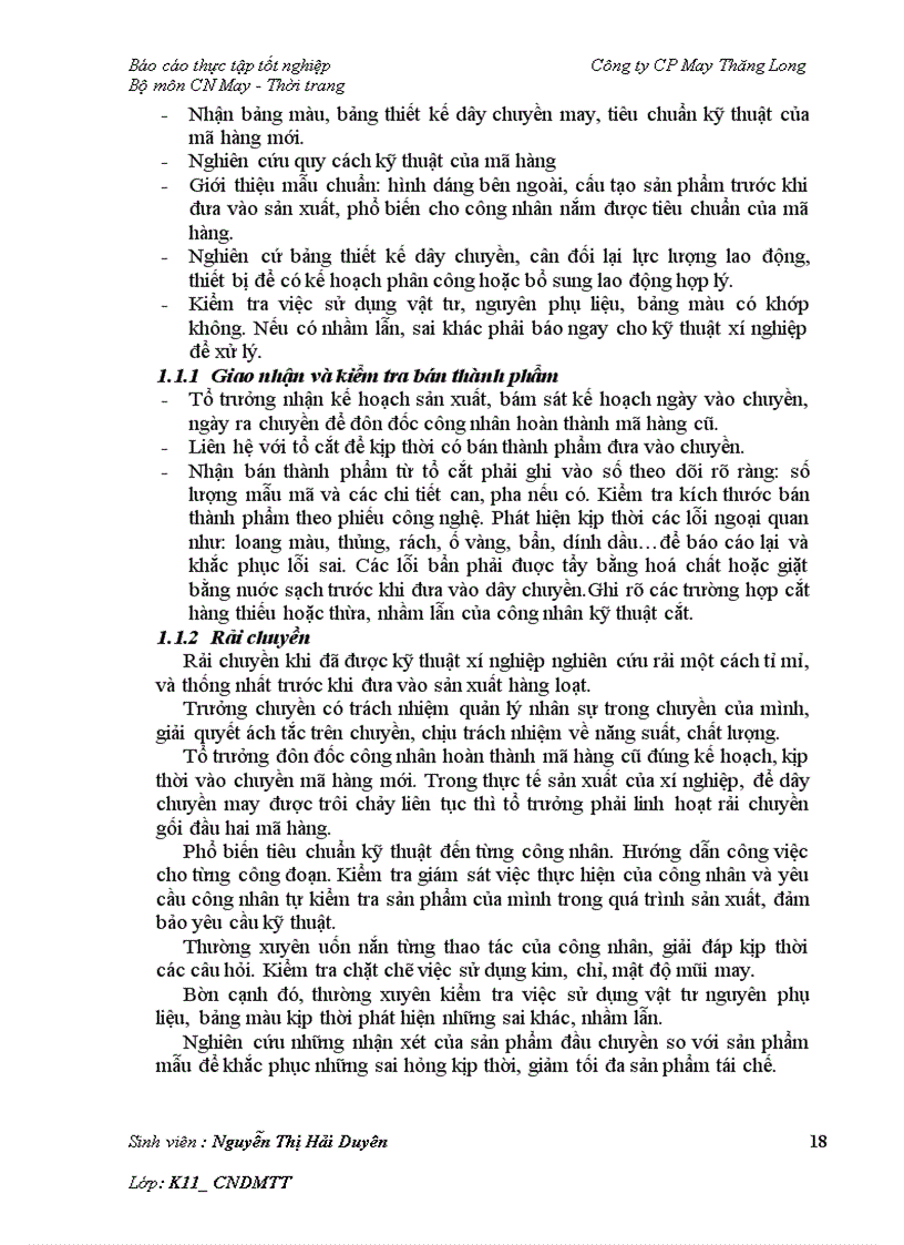 image for page Báo cáo về công ty May Thăng Long