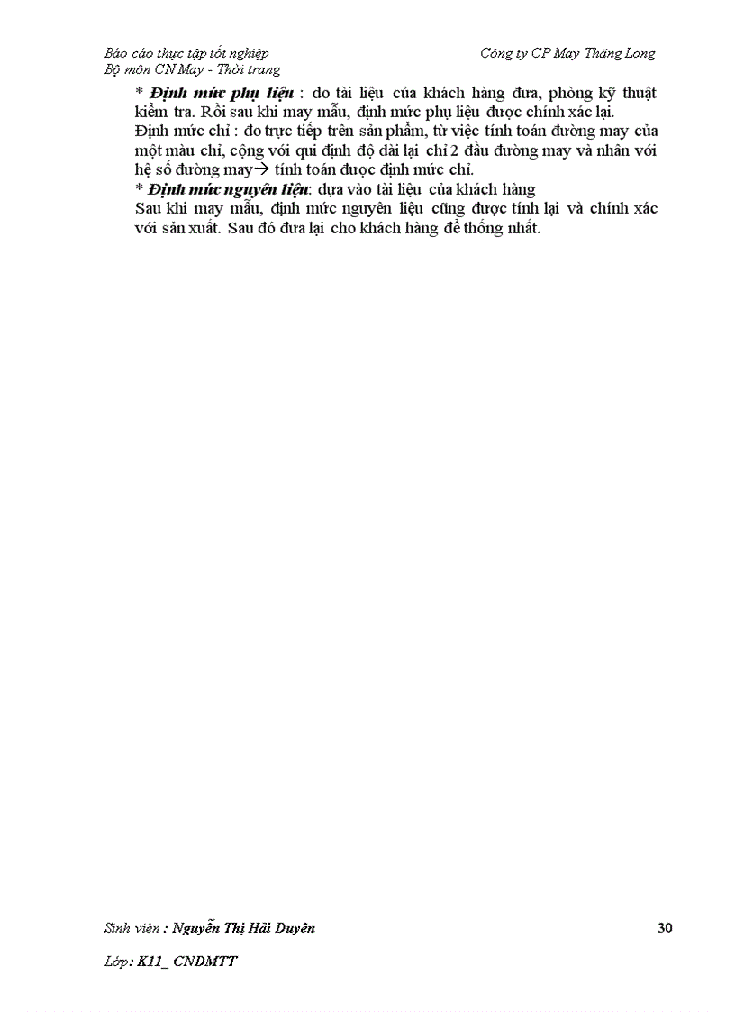 image for page Báo cáo về công ty May Thăng Long