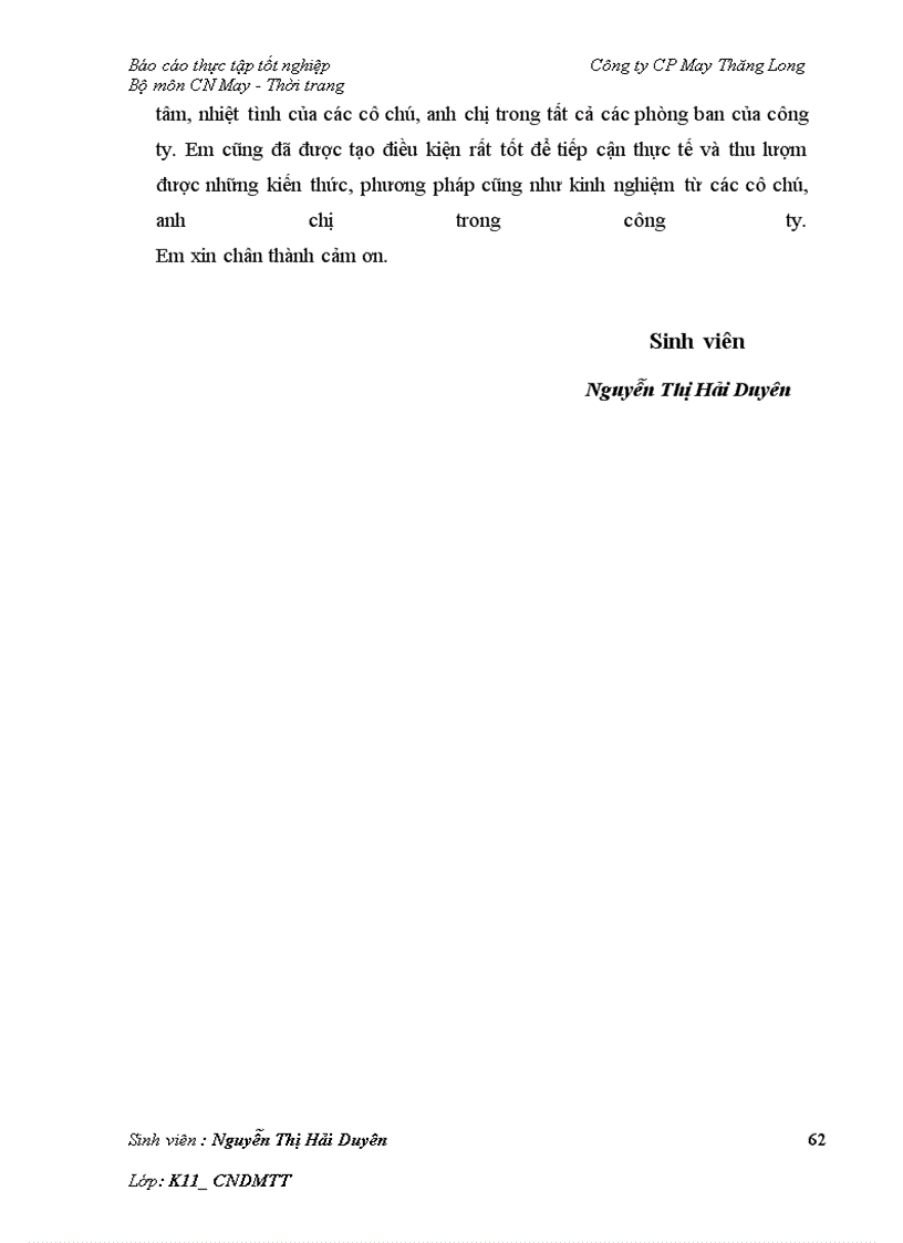 image for page Báo cáo về công ty May Thăng Long