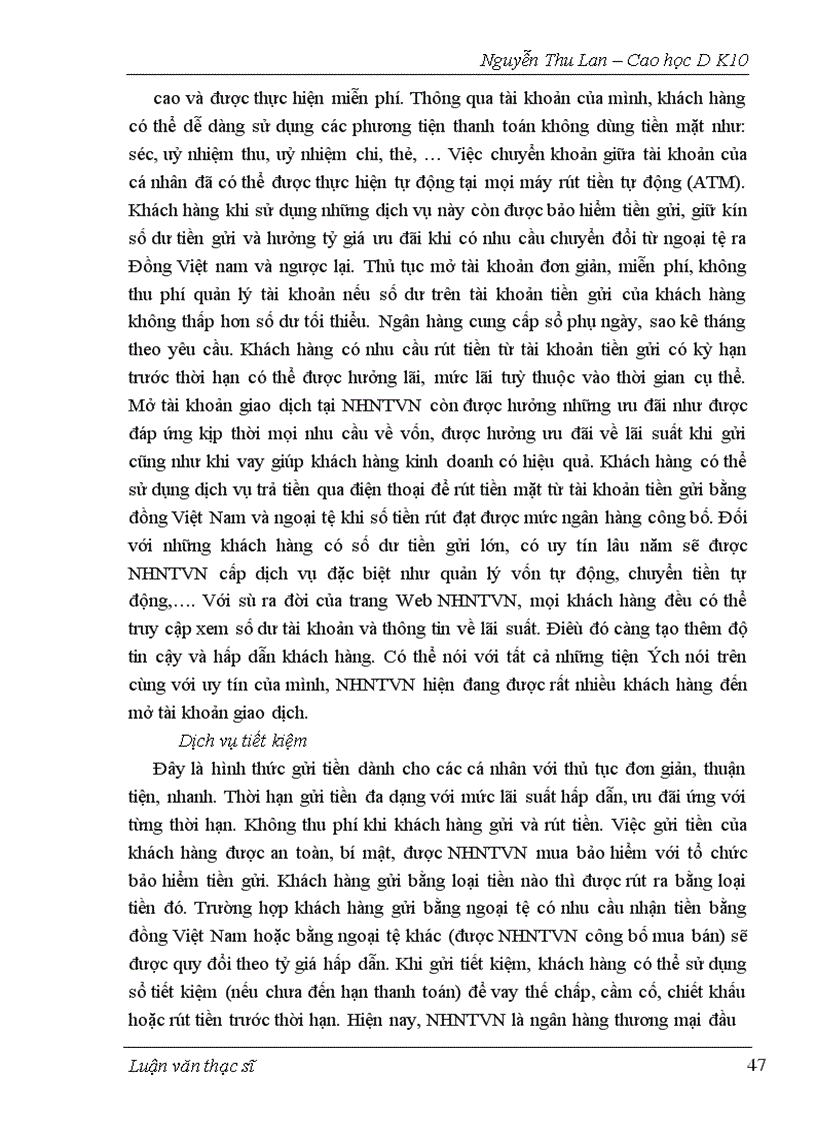 image for page Giải pháp marketing nhằm phát triển sản phẩm của Ngân hàng Ngoại thương Việt Nam.