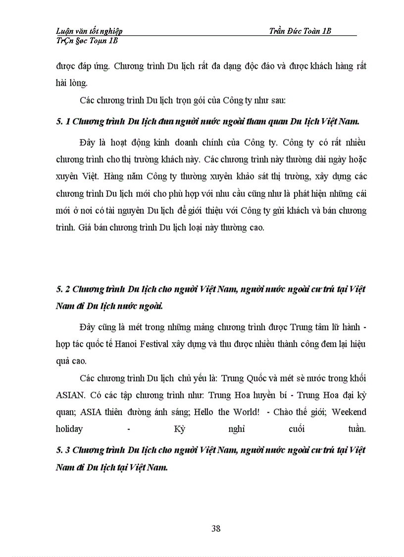 image for page Một số giải pháp nhằm nâng cao hiệu quả hoạt động kinh doanh lữ hành của Trung tâm lữ hành - hợp tác quốc tế Hanoi Festival: