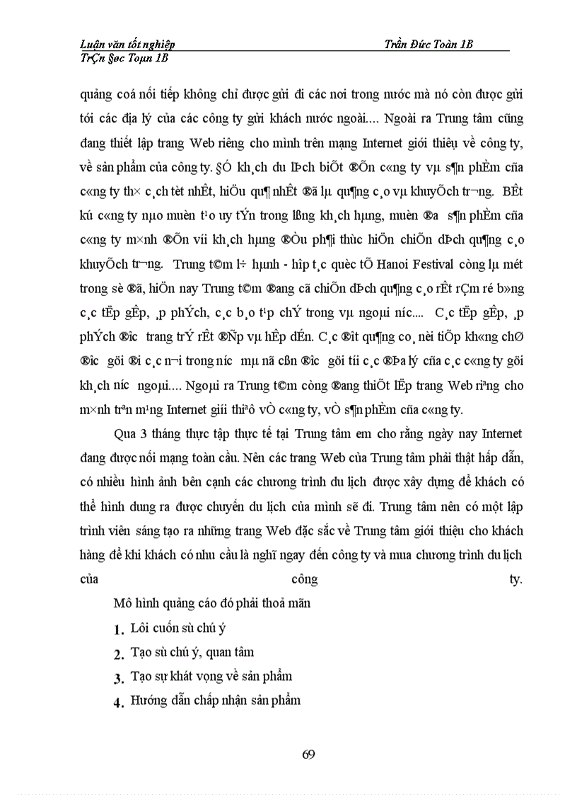 image for page Một số giải pháp nhằm nâng cao hiệu quả hoạt động kinh doanh lữ hành của Trung tâm lữ hành - hợp tác quốc tế Hanoi Festival:
