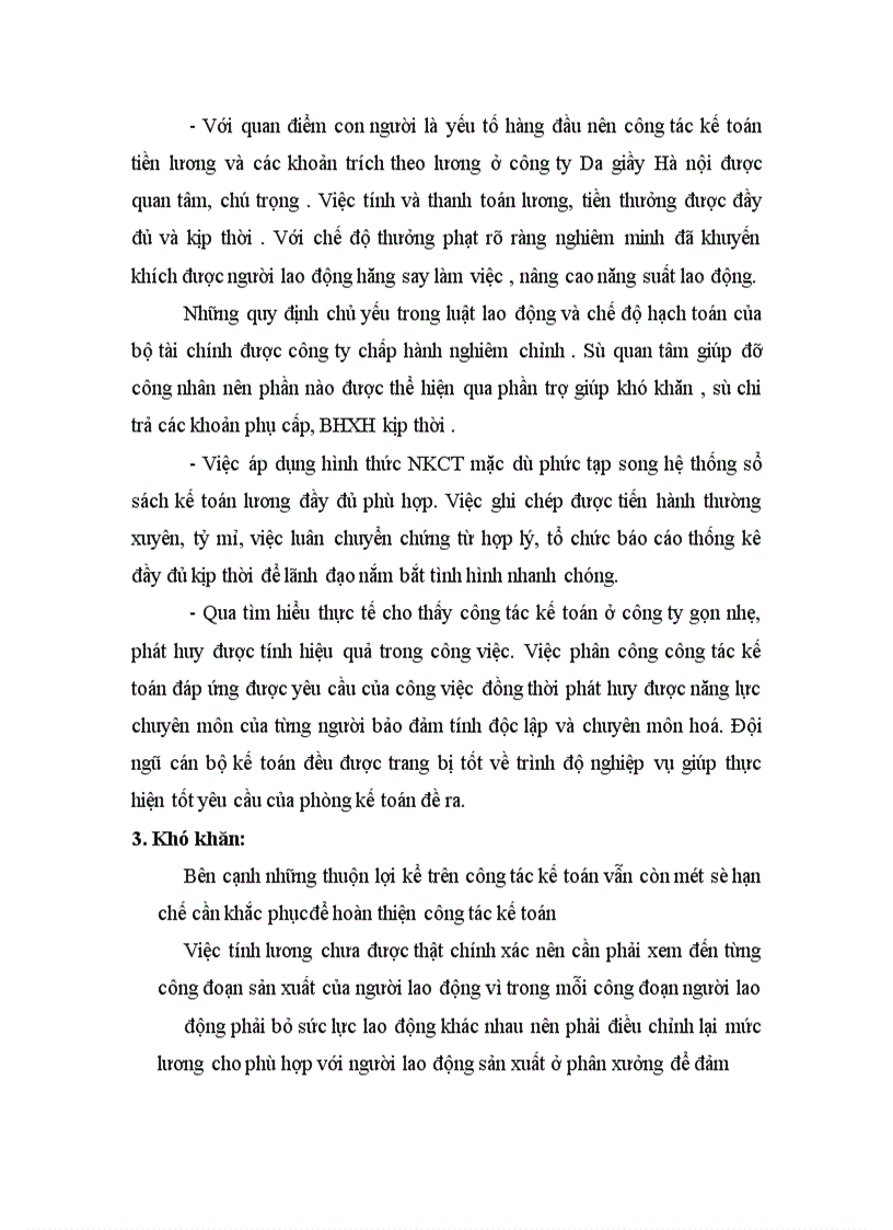 image for page Tổ chức kế toán tiền lương và các khoản trích theo lương tại công ty Da giày Hà nội