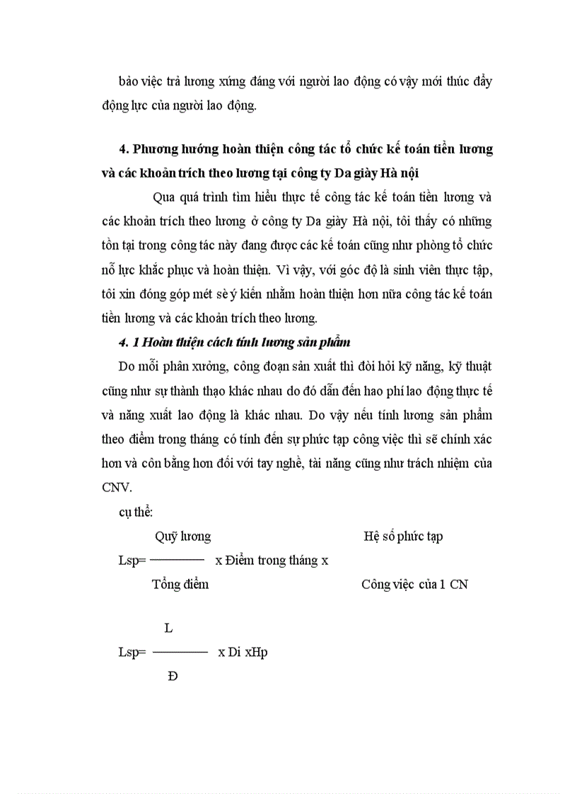 image for page Tổ chức kế toán tiền lương và các khoản trích theo lương tại công ty Da giày Hà nội