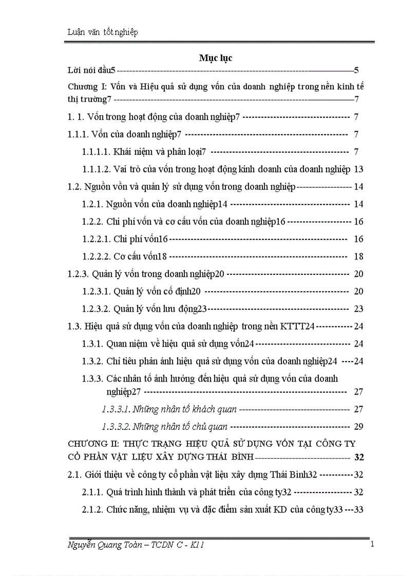 image for page Giải pháp nâng cao hiệu quả sử dụng vốn tại công ty cổ phần vật liệu xây dựng Thái Bình