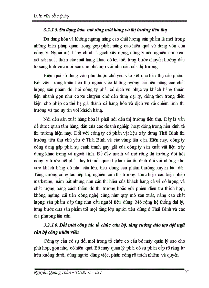 image for page Giải pháp nâng cao hiệu quả sử dụng vốn tại công ty cổ phần vật liệu xây dựng Thái Bình