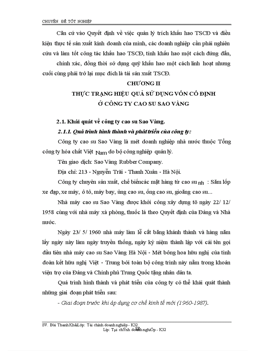 image for page Giải pháp nhằm nâng cao hiệu quả sử dụng vốn cố định ở tại công ty cao su Sao Vàng