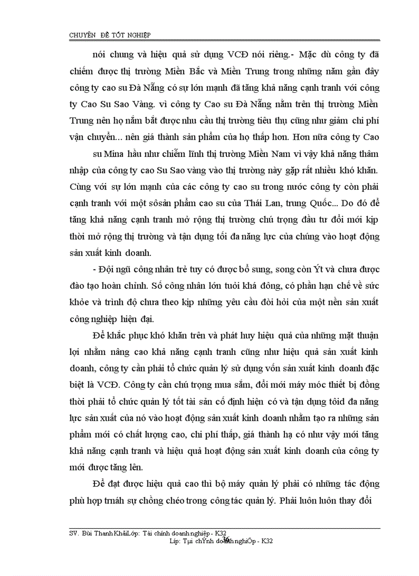 image for page Giải pháp nhằm nâng cao hiệu quả sử dụng vốn cố định ở tại công ty cao su Sao Vàng