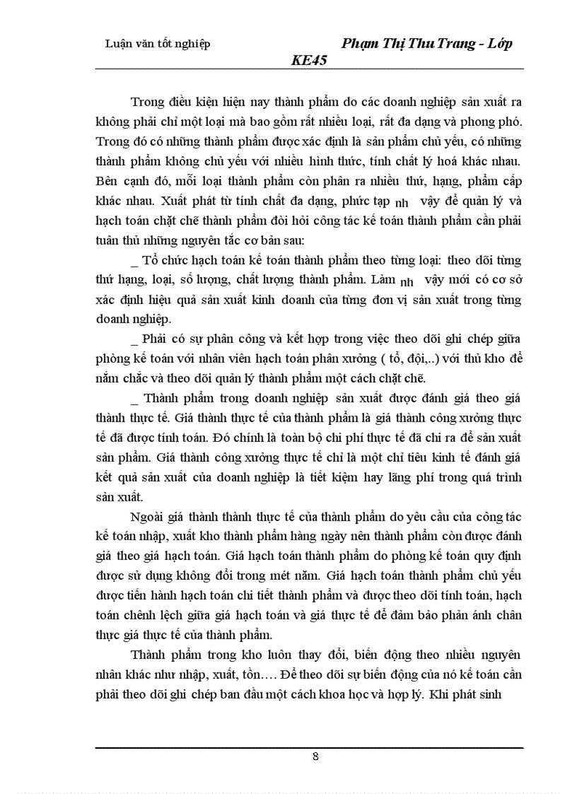 image for page Hạch toán thành phẩm và tiêu thụ thành phẩm tại xí nghiệp Dược phẩm 120 Bộ Quốc Phòng