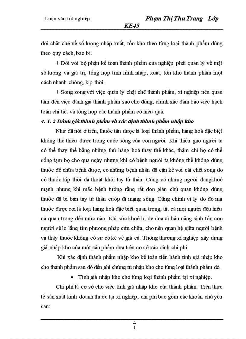 image for page Hạch toán thành phẩm và tiêu thụ thành phẩm tại xí nghiệp Dược phẩm 120 Bộ Quốc Phòng