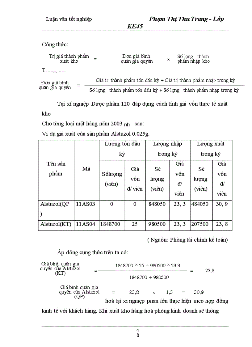 image for page Hạch toán thành phẩm và tiêu thụ thành phẩm tại xí nghiệp Dược phẩm 120 Bộ Quốc Phòng
