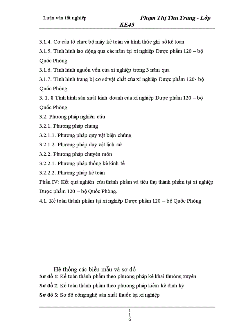 image for page Hạch toán thành phẩm và tiêu thụ thành phẩm tại xí nghiệp Dược phẩm 120 Bộ Quốc Phòng