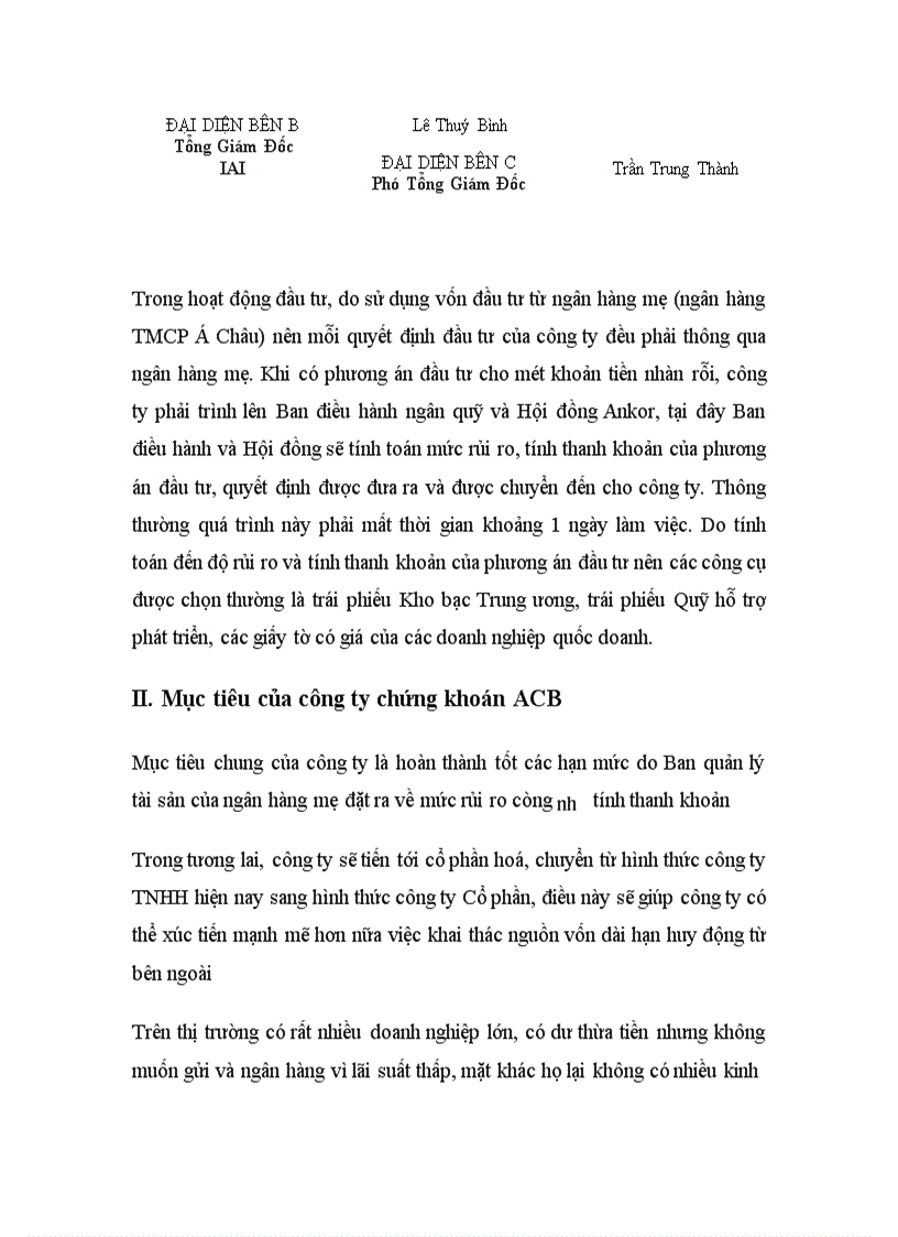 image for page Báo cáo về công ty chứng khoán ACB