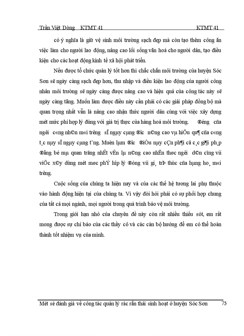 image for page Một số đánh giá về công tác quản lý rác thải rắn sinh hoạt ở huyện Sóc Sơn