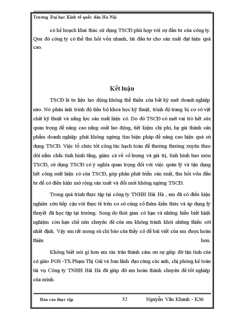 image for page Một số ý kiến đề xuất nhằm hoàn - thiện công tác kế toán tài sản cố định tại công ty TNHH Hải Hà