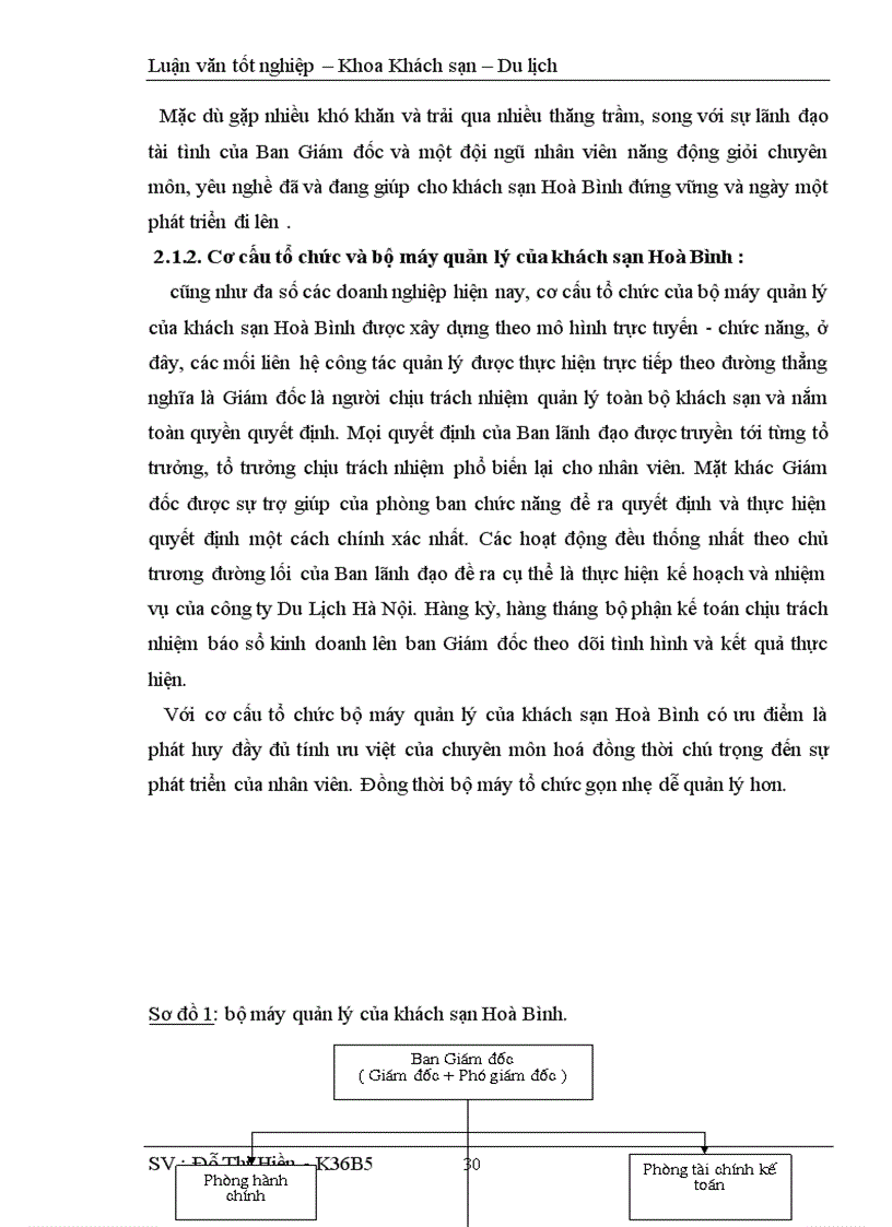 image for page Hoàn thiện công tác kế hoạch hoá hoạt động kinh doanh tại khách sạn Hoà Bình