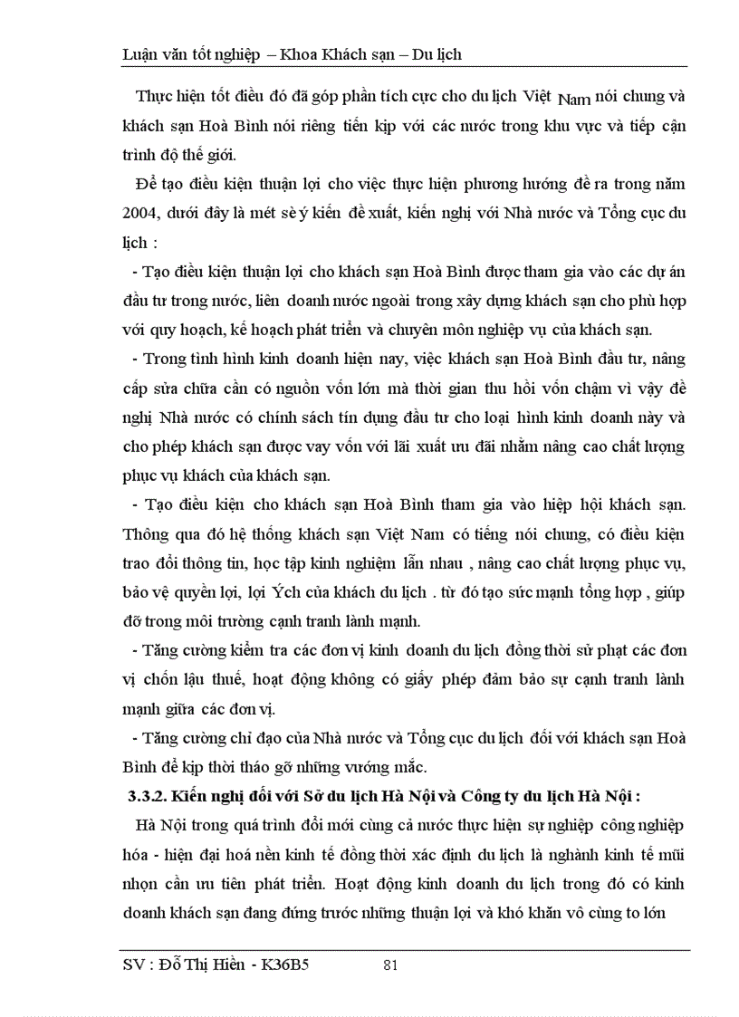 image for page Hoàn thiện công tác kế hoạch hoá hoạt động kinh doanh tại khách sạn Hoà Bình