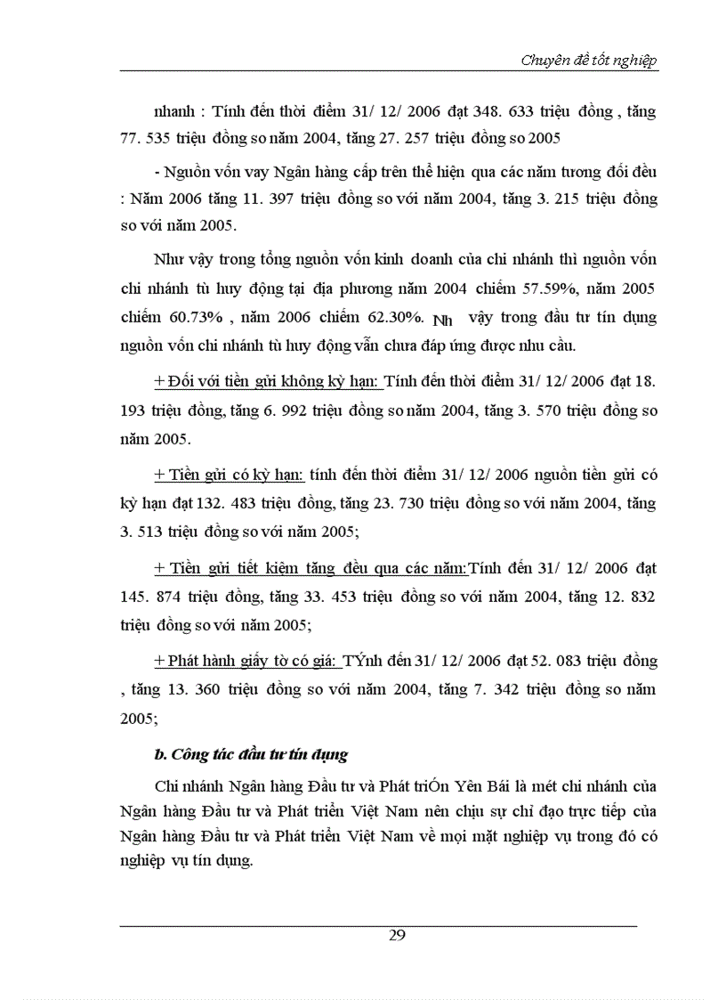 image for page Một số giải pháp nhằm nâng cao hiệu quả huy động vốn tại Chi nhánh Ngân hàng Đầu tư và Phát triển Yên Bái