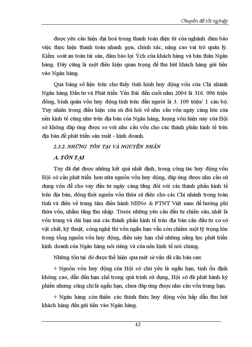 image for page Một số giải pháp nhằm nâng cao hiệu quả huy động vốn tại Chi nhánh Ngân hàng Đầu tư và Phát triển Yên Bái