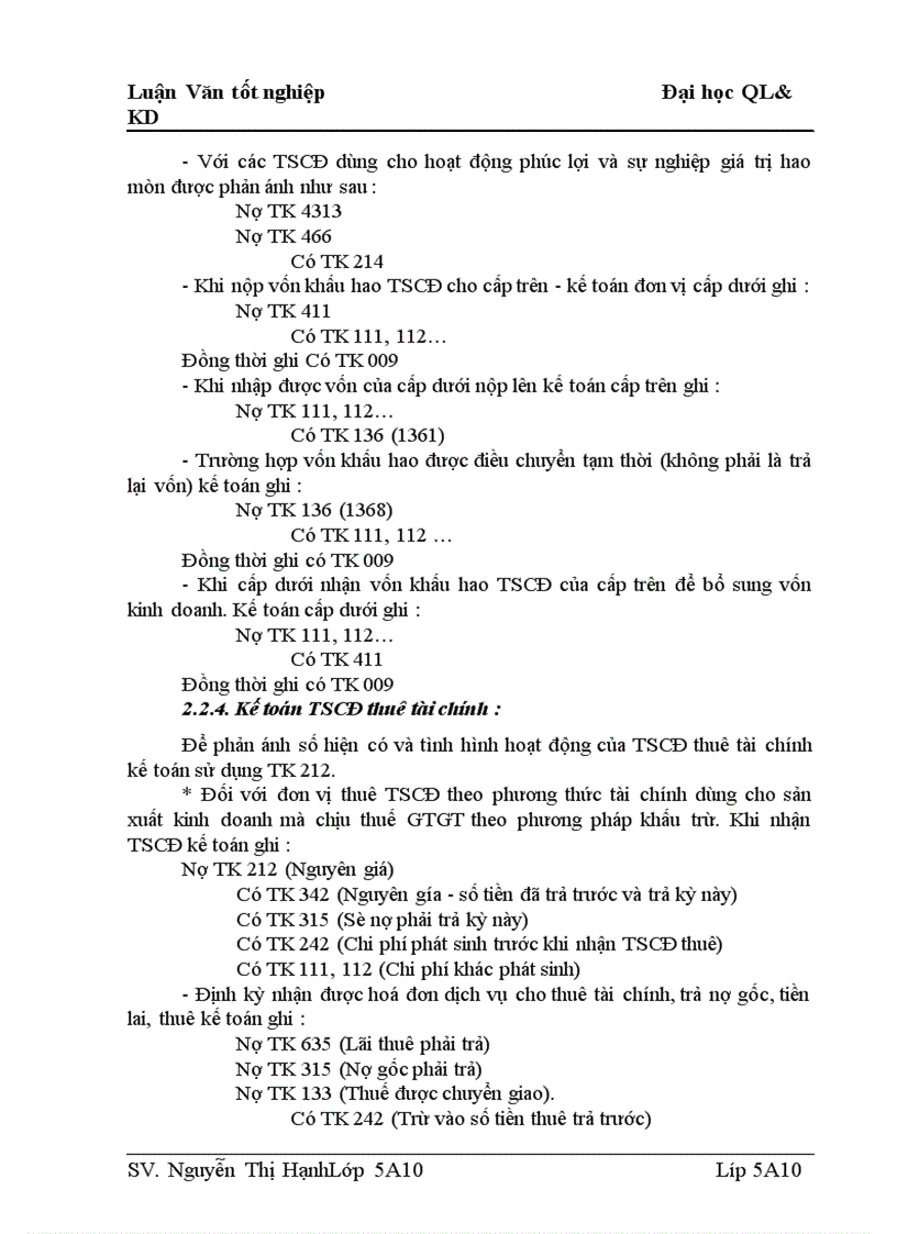 image for page Tổ chức kế toán và phân tích tình hình trang bị và sử dụng TSCĐ ở Công ty Cấp thoát nước và Môi trường số II - Vĩnh Phúc