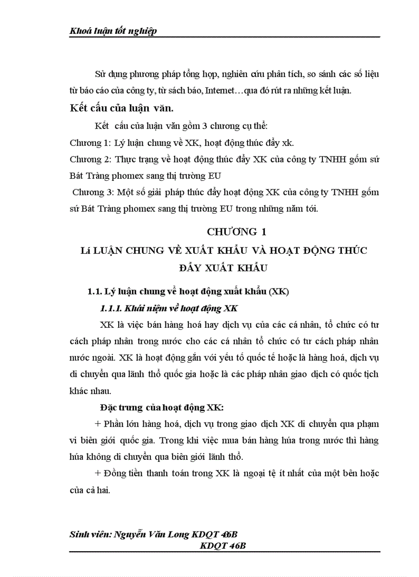 image for page Một số giải pháp thúc đẩy hoạt động XK của công ty TNHH gốm sứ Bát Tràng phomex sang thị trường Châu Âu.