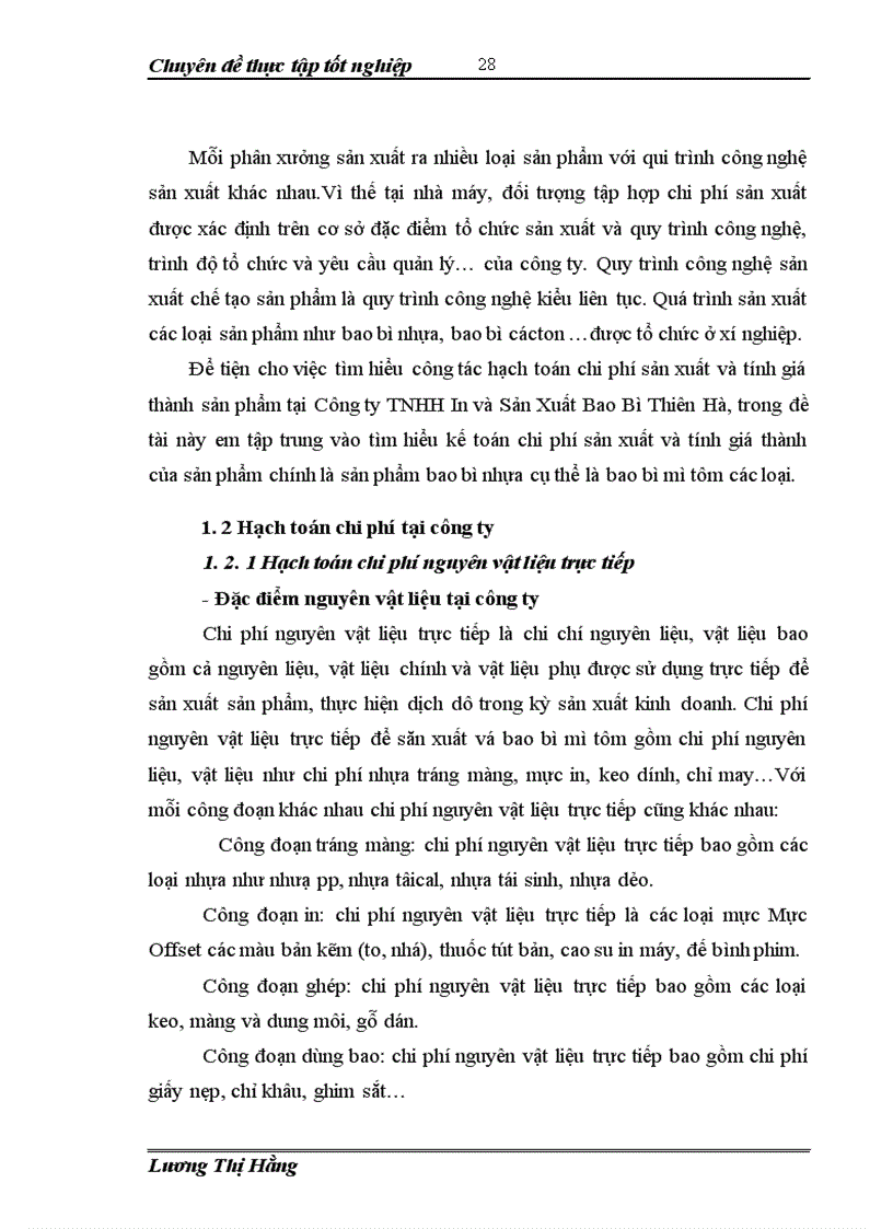 image for page Hoàn thiện kế toán chi phí sản xuất và tính giá thành sản phẩm tại công ty TNHH In và Sản Xuất Bao Bì Thiên Hà