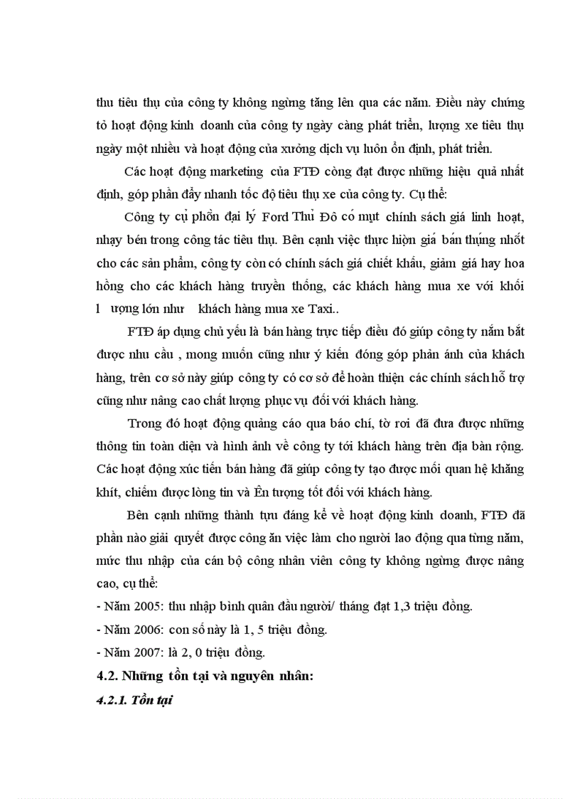 image for page Giải pháp marketing đẩy mạnh hoạt động tiêu thụ sản phẩm ở công ty cổ phần đại lý Ford Thủ Đô