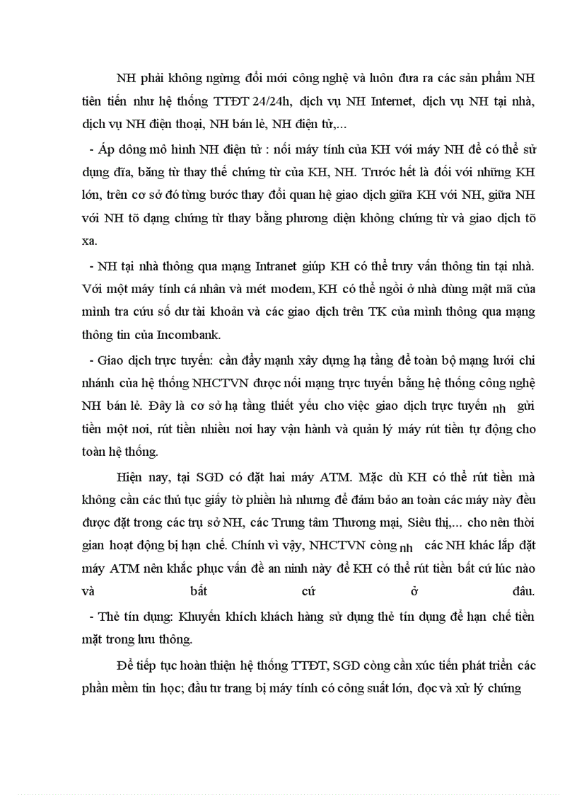 image for page Dịch vụ thanh toán chuyển tiền điện tử tại Sở giao dịch I, NHCTVN - Một số giải pháp nhằm nâng cao và hoàn thiện