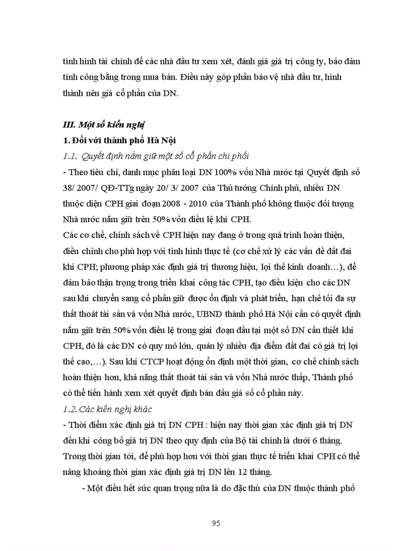 image for page Giải pháp đẩy mạnh cổ phần hóa các DNNN của thành phố Hà Nội