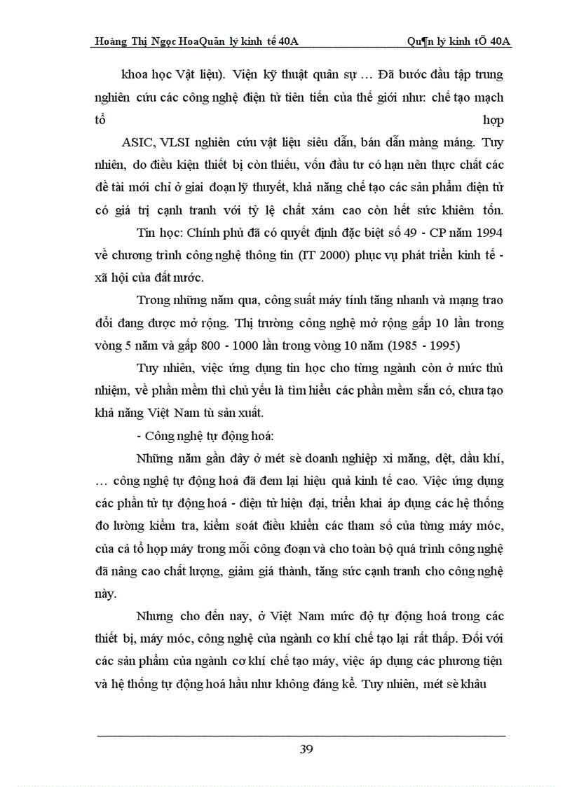 image for page Một số vấn đề về đổi mới công nghệ trong các doanh nghiệp công nghệp ở Việt Nam