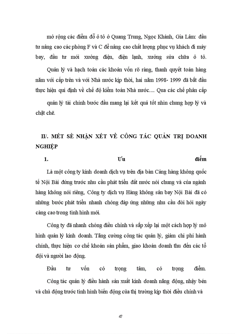image for page Phân tích hoạt động sản xuất kinh doanh của công ty dịch vụ Hàng Không sân bay Nội Bài nơi
