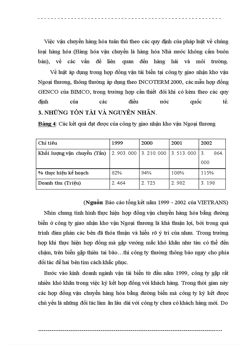 image for page Thực tế việc ký kết các hợp đồng vận chuyển hàng hoá bằng đường biển tại công ty giao nhận kho vận ngoại thương – vietrans