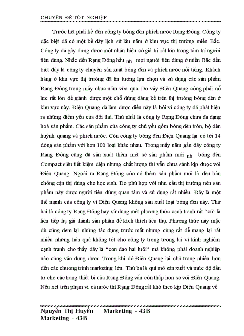 image for page Hoàn thiện chiến lược sản phẩm của Công ty cổ phần bóng đèn Điện Quang